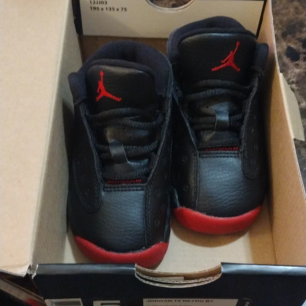 Kids Jordans Sale 🤑Air Jordan 13 Retro BT Dirty Bred Toddler size 5 Shoes - Picture 10 of 10